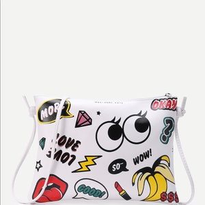 ‘Clout’ Clutch/Bag in White